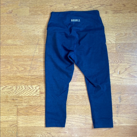 NOBULL High Rise Crop Heathered Midnight Matte XS - Picture 3 of 6
